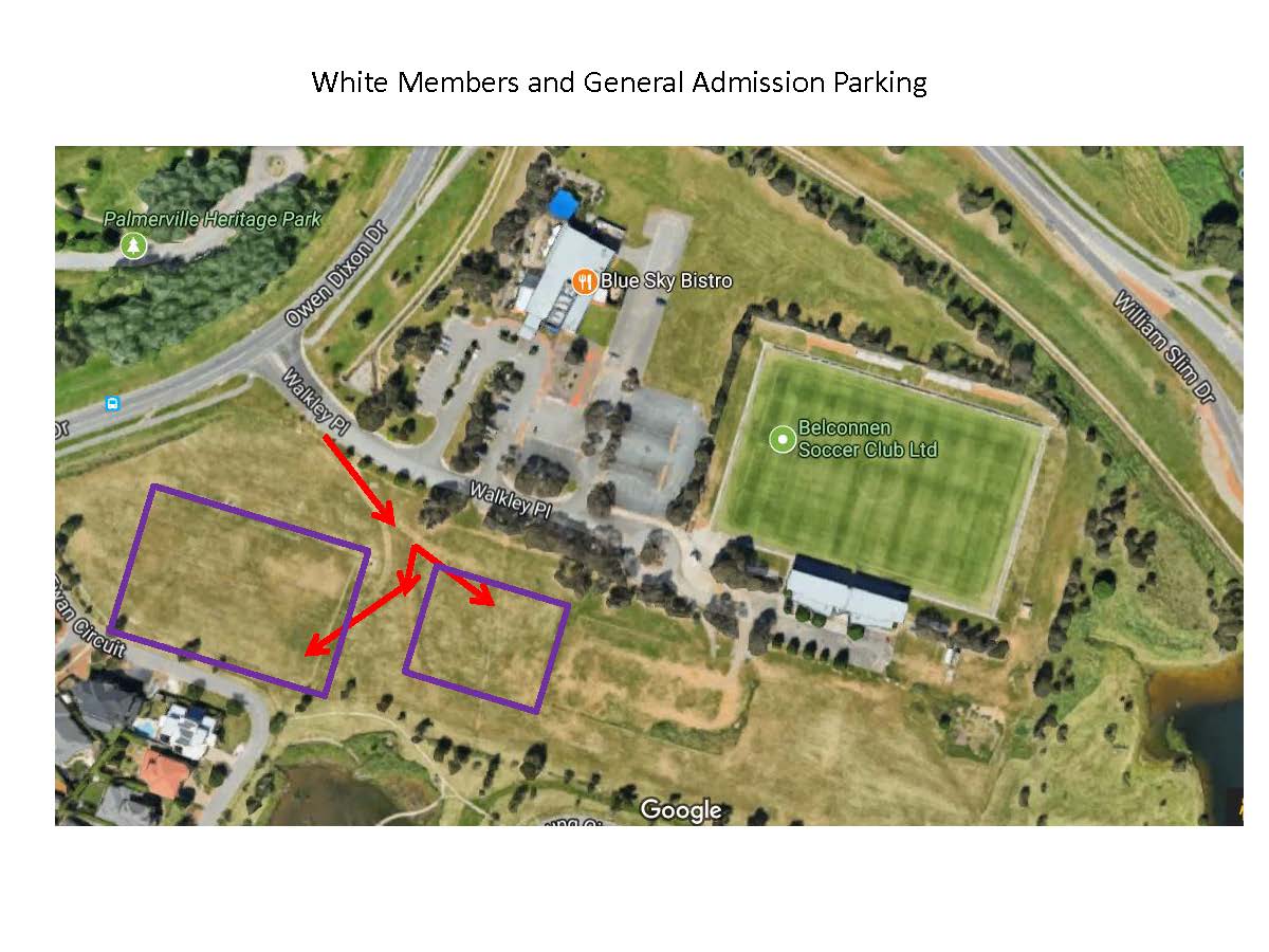 White Members & General Ad Parking